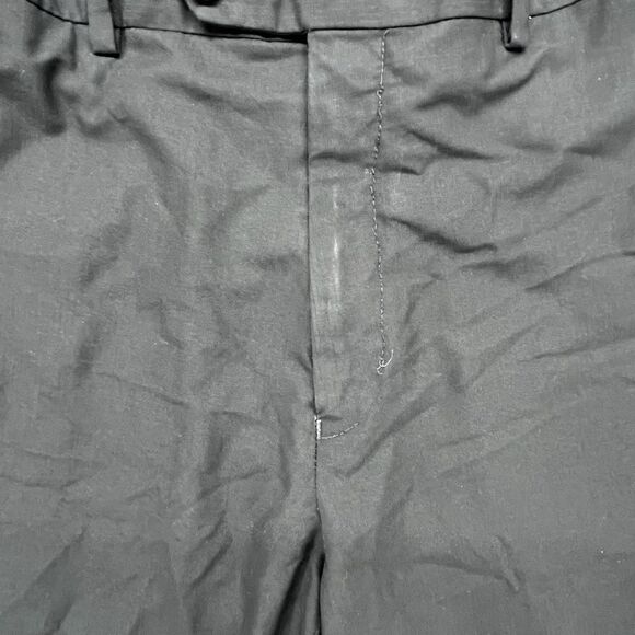 Ralph Ralph Lauren Dress Pants Mens 33x32 Black Flat Front Business - Picture 3 of 9